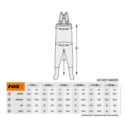 FOX Light Weight Waders khaki PVC Wathose