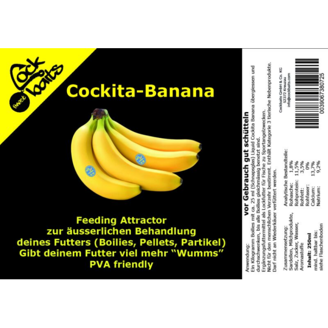 Cockbaits Liquid Cockita Banana 250g