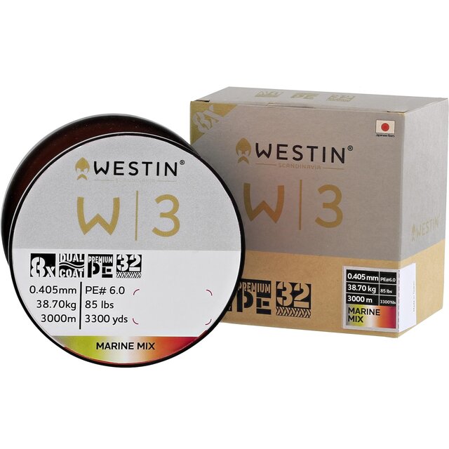Rolle bespulen mit: Westin W3-Braid Marine Mix 1,00m