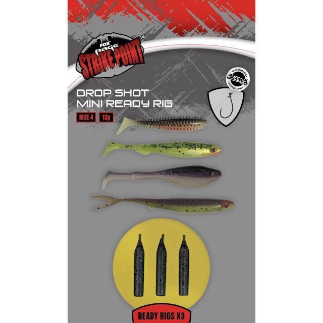 FOX Rage Drop Shot Mini Ready Rig Size 4
