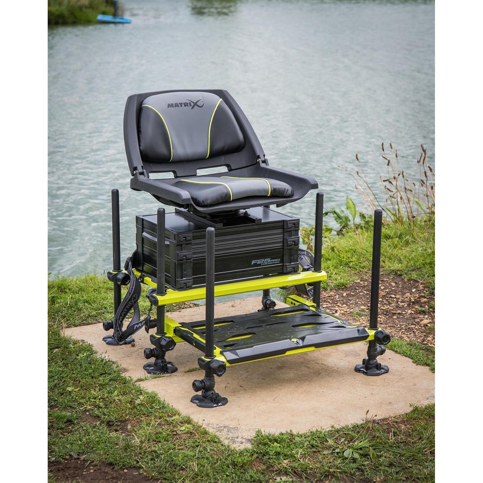 Matrix F25 Pro Sitzkiepe mit Drehelement- Edition Limette