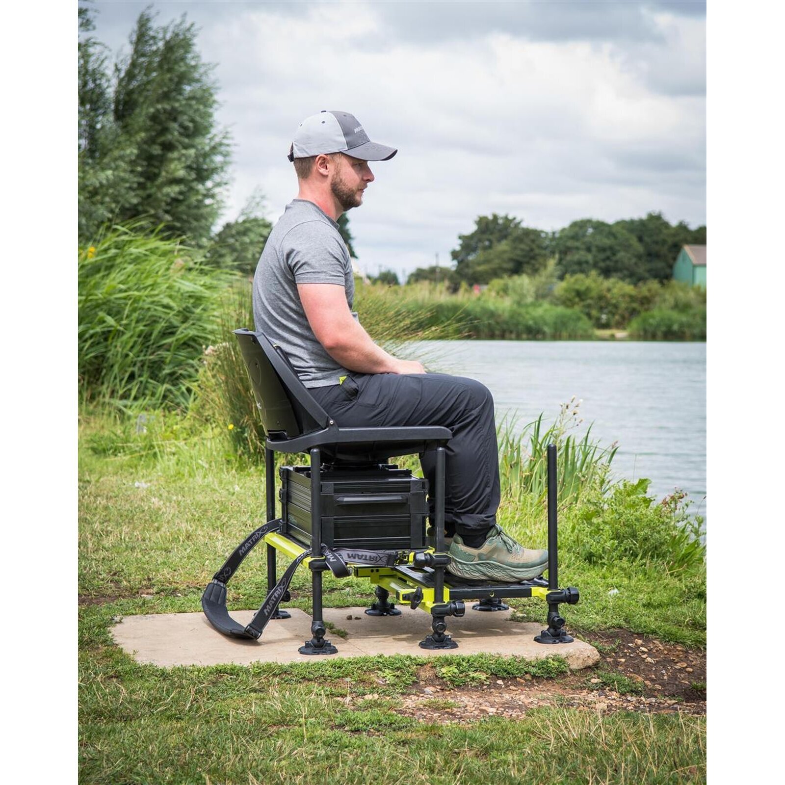 Matrix F25 Pro Sitzkiepe mit Drehelement- Edition Limette
