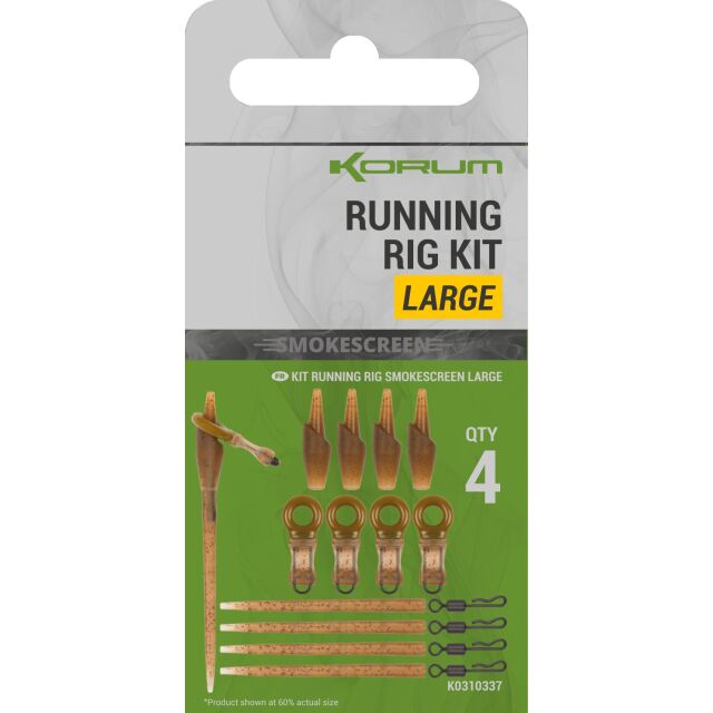 Korum Smokescreen Running Rig Kit 4Stk.