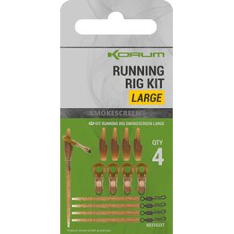 Korum Smokescreen Running Rig Kit 4Stk. Large