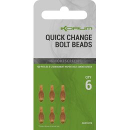 Korum Smokescreen Quick Change Bolt Beads 6Stk.