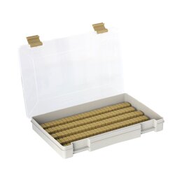 Westin W3 Jig Box (135 Slots) 27.4X18X4cm M grey/Clear