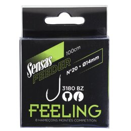 Sensas Feeder Gebundene Haken 3180 BZ 100cm 8Stk. #12 |...