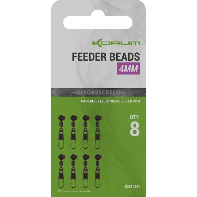 Korum Smokescreen Feeder Beads 8Stk. 4mm