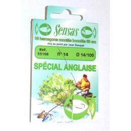 Sensas Haken gebunden Special Anglaise 60cm 10Stk.