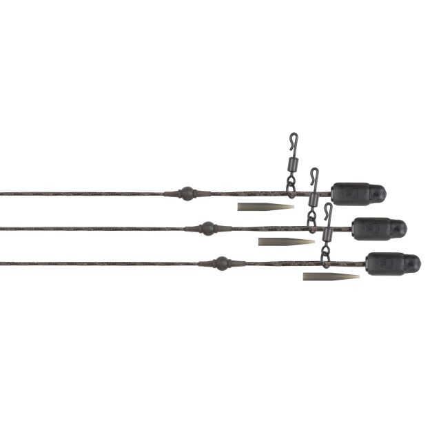 FOX Edges Naturals Heli-Clip Rigs 40lb Submerge 3pcs
