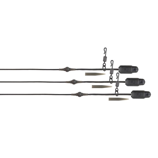 FOX Edges Naturals Heli-Clip Rigs 50lb Leadcore 3pcs
