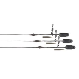 FOX Edges Naturals Heli-Clip Rigs 50lb Leadcore 3pcs