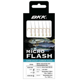 BKK Micro Flash NFA-02 White natural fish skin + Green...