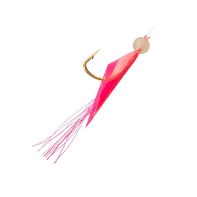 BKK Micro Flash NFA-02 Pink natural fish skin + Green resin-Fluorocarbon 1Stk. 6*7# (10#) 5cm