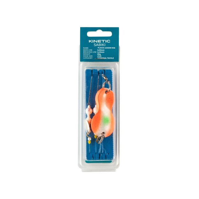 Kinetic Sabiki Plaice Leader #1/0 115cm 0,60mm 0,45mm Sunset 1Stk.
