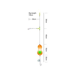 Kinetic Sabiki Plaice Leader #1/0 115cm 0,60mm 0,45mm Bad...