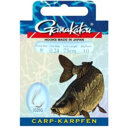 Gamakatsu Vorfachhaken Karpfen 75cm 3320G 10Stk.