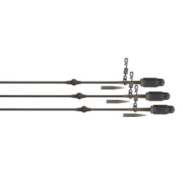 Fox Edges Tuff Tungsten Tubing Heli-Clip Rigs 3pcs