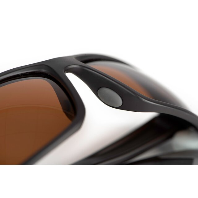 Fox Rage Grey Wrap Sunglasses Brown Lense Mirror Eyewear