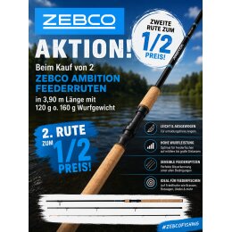 Zebco Ambition Feederruten Deal 2. Rute zum 1/2 Preis