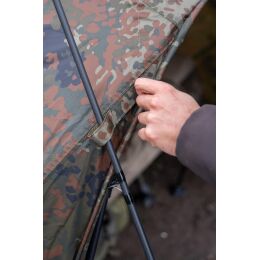 Korum Supa Lite Overnight Brolly Shelter 60 Inch BW Flecktarn