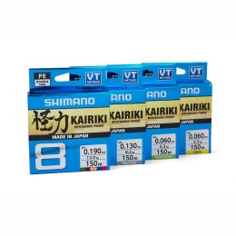 Shimano Kairiki 8 150m Steel Gray 0,215mm 20,8kg
