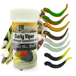 Zite Fishing Curly Viper Knoblauch 6,5cm 8Stk.