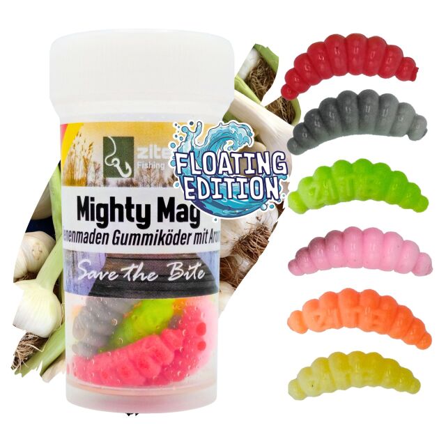 Zite Fishing Mighty Mag Floating Edition Knoblauch 2,8cm 12Stk.