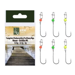 Zite Fishing Tungsten Cheburashka Pro Sharp Rigs #4 Neon