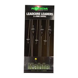 Korda Leadcore Leaders Lead Clip Weed / Silt 3 per pack -...