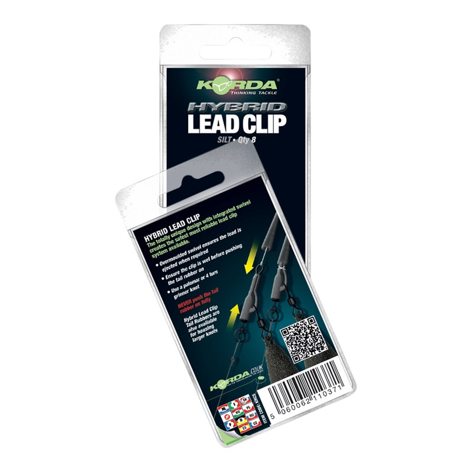 Korda Hybrid Lead Clips - Weed