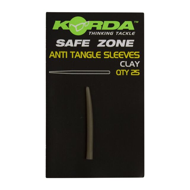 Korda Anti Tangle Hooklink Sleeves - Muddy Brown 25Stk.