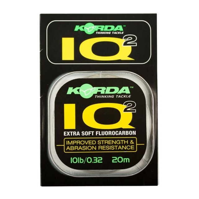 Korda IQ Extra Soft Fluorocarbon Hooklink 20lb 20m