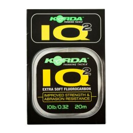 Korda IQ Extra Soft Fluorocarbon Hooklink 20lb 20m