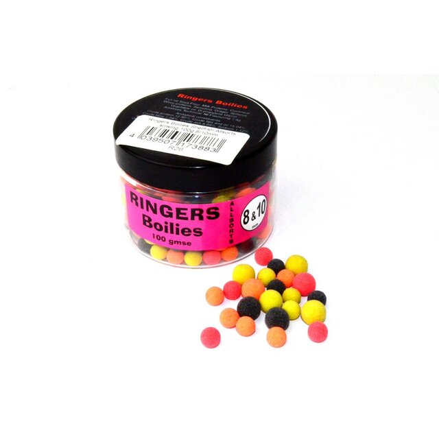 Ringers Boilies Shellfish Allsorts sinking 100g 8/10mm