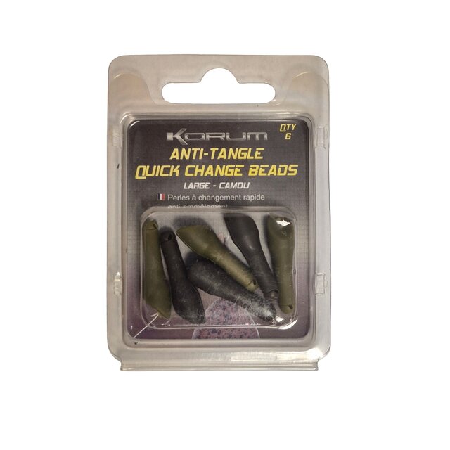 Korum Anti Tangle Quick Change Bead Gr.L 6Stk.