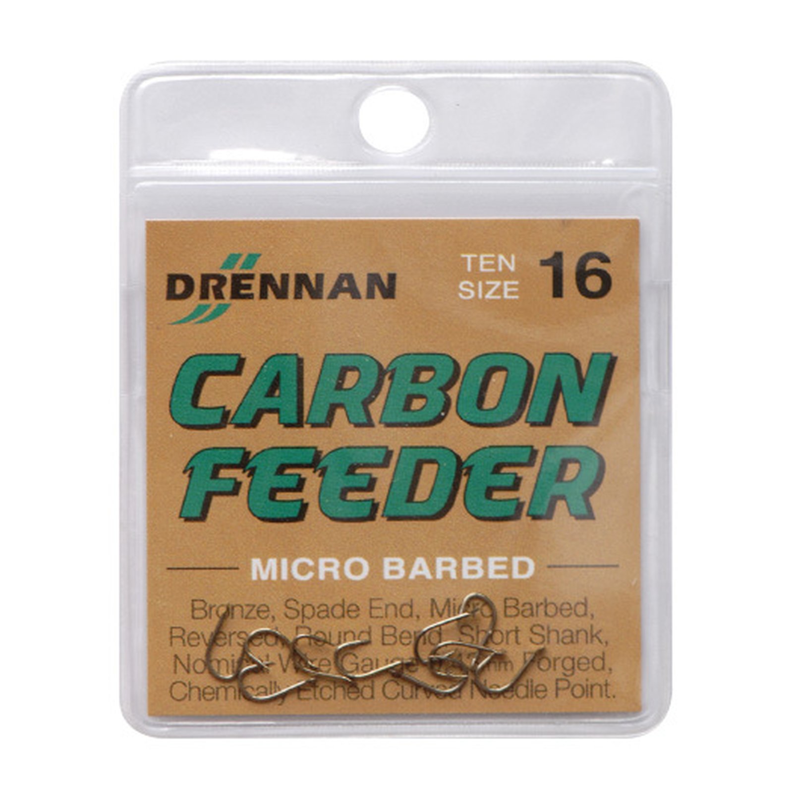 Drennan Carbon Feeder Micro Barbed 10 Stk. Gr.8
