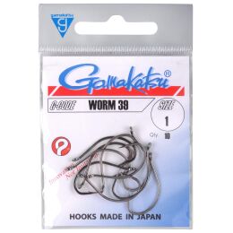 Gamakatsu Worm 39 schwarz 10Stk. #4
